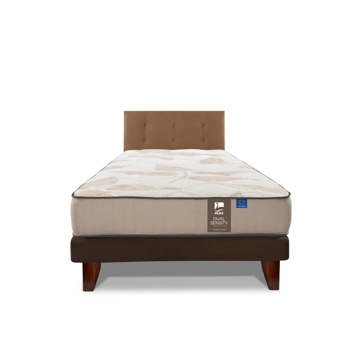 FLEX - Cama 1.5 plazas Europea Dual Sensity Café