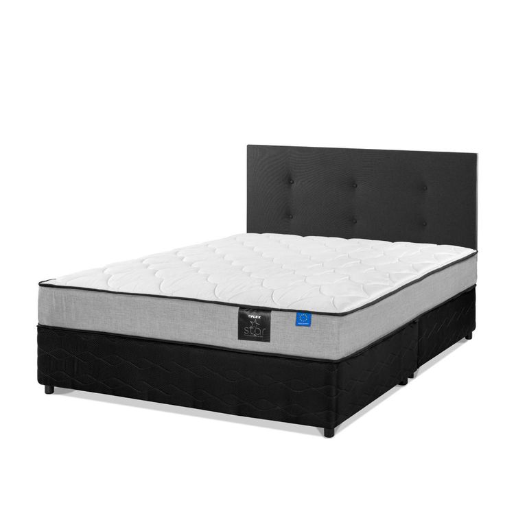 Cama 2 plazas Americana Star Gris