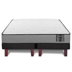 FLEX - Cama 2 Plazas Europea Star Gris