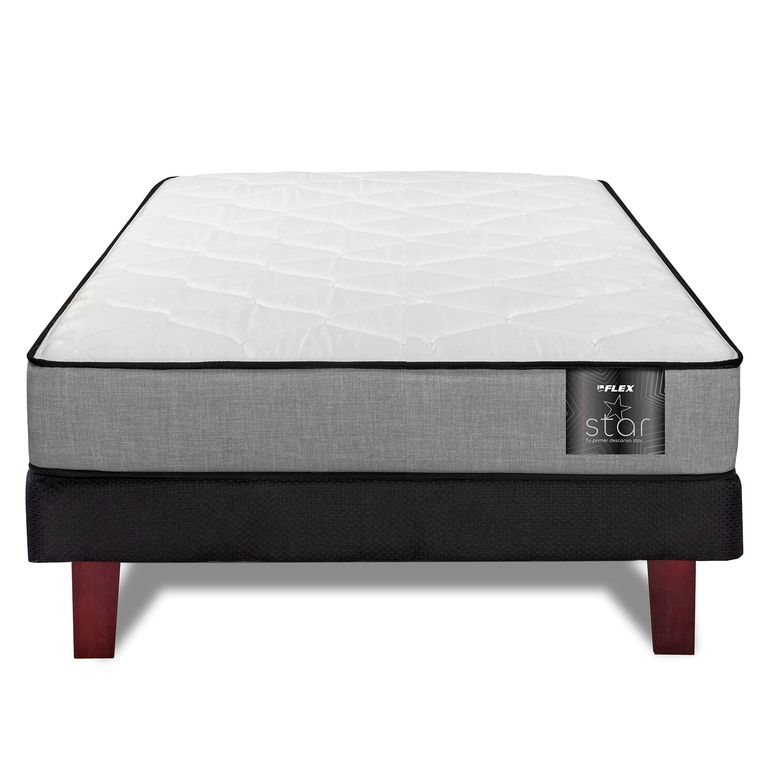 Cama 1.5 plazas Europea Star Gris
