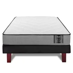 FLEX - Cama Europea 1.5 plazas Star Gris
