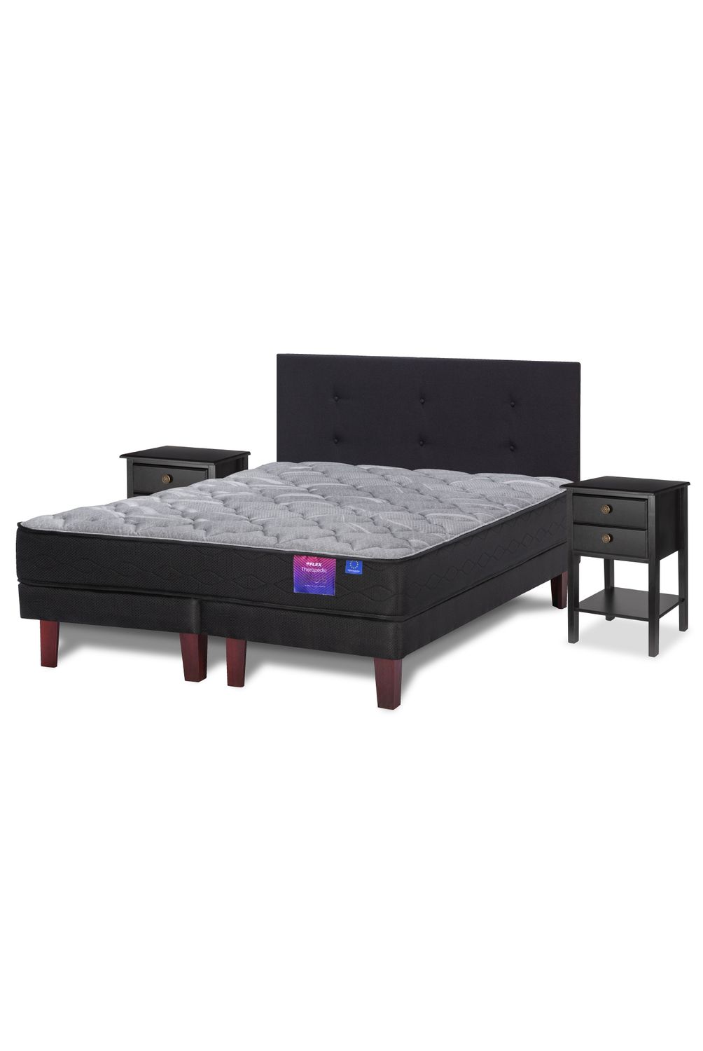 FLEX Cama King Europea Therapedic Plus Negro | Falabella Chile
