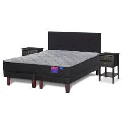 FLEX - Cama Europea King Therapedic Plus Negro