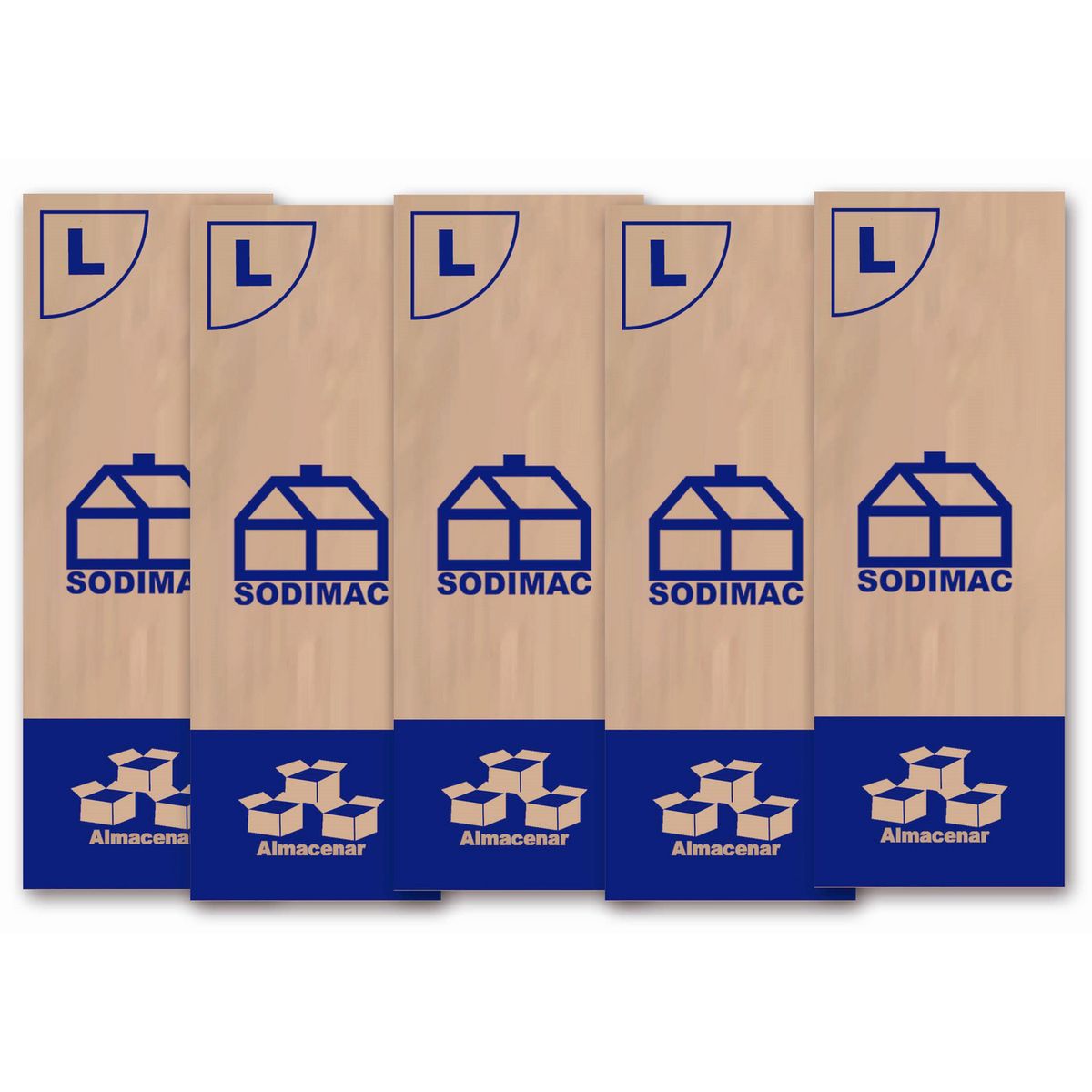 SODIMAC - Pack 5 Cajas Corrugado 60 X 40 Cm