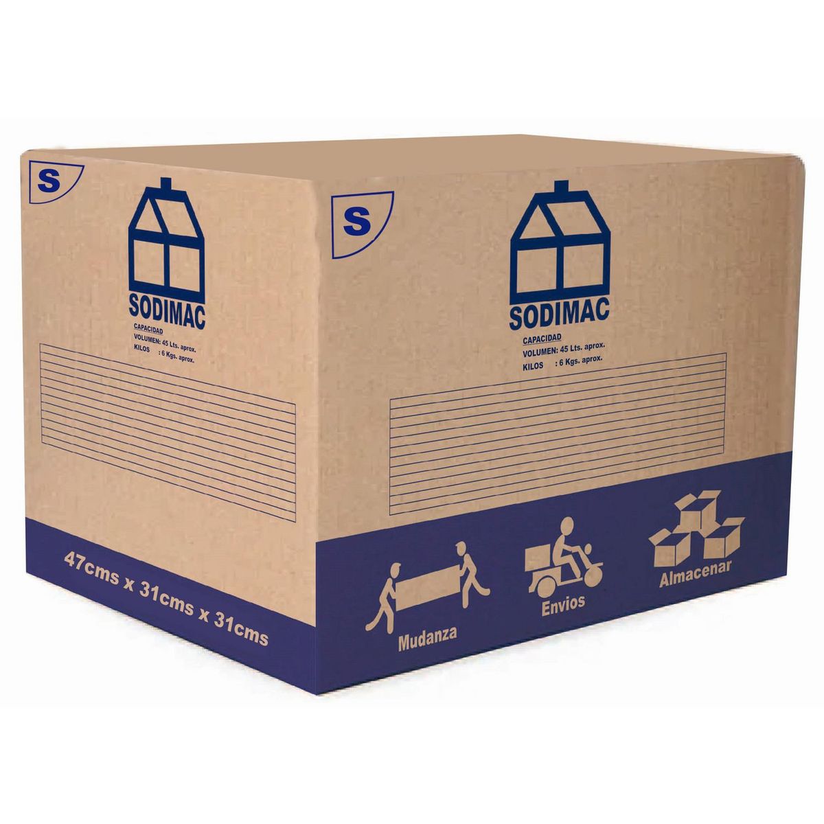 SODIMAC - Caja Corrugado Para Embalaje 47X31X31 Cm