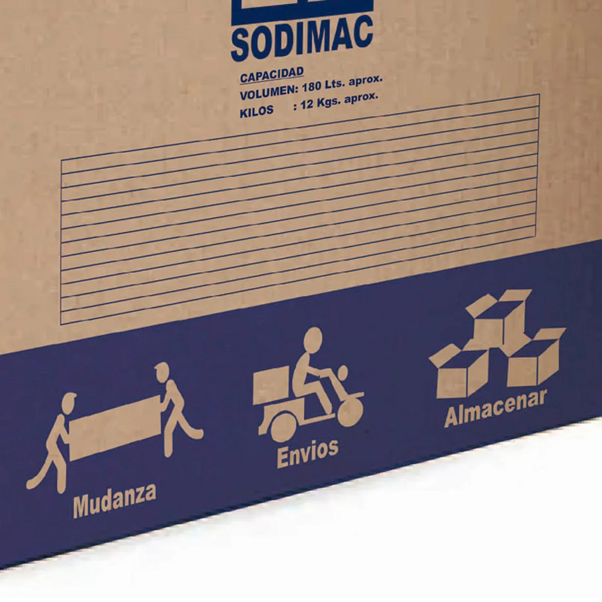 SODIMAC - Caja carton corrugado 60x60x50 cm 1 un