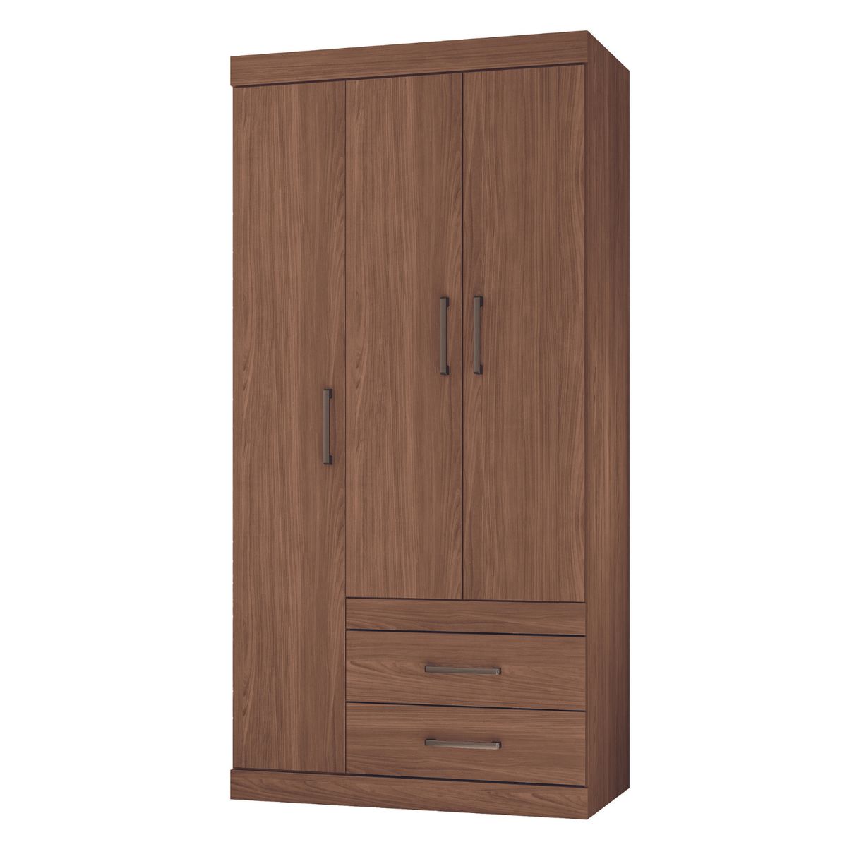 ONESSTA - Clóset Jatoba 3 Puerta(s) 2 Cajón(es) 3 Repisa(s) 90.3x183x46.3 cm Café