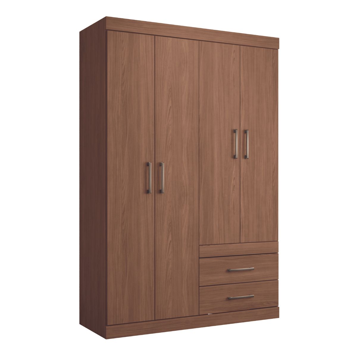 ONESSTA - Clóset Jatoba 4 Puerta(s) 2 Cajón(es) 2 Repisa(s) 120x183x46.3 cm Café