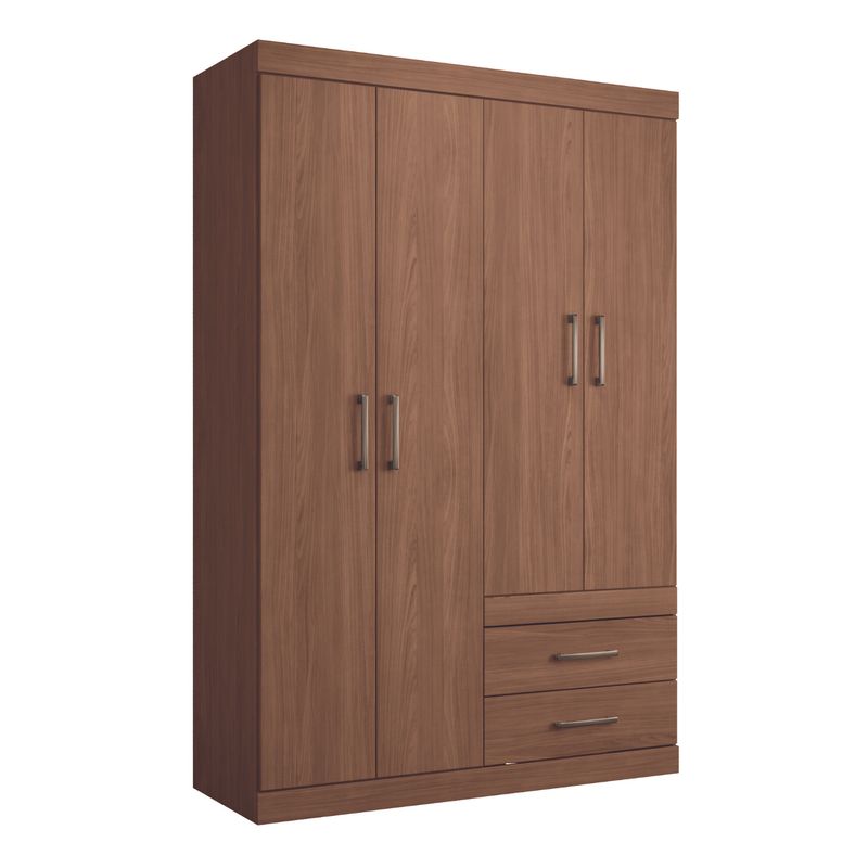 ONESSTA - Clóset Jatoba 4 Puerta(s) 2 Repisa(s) 120x183x46.3 cm Café