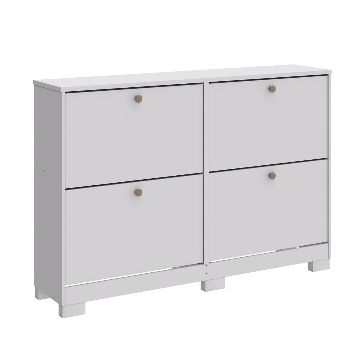 ONESSTA - Zapatera MDP 2 Nivel(es) 135x92x30 cm Blanco