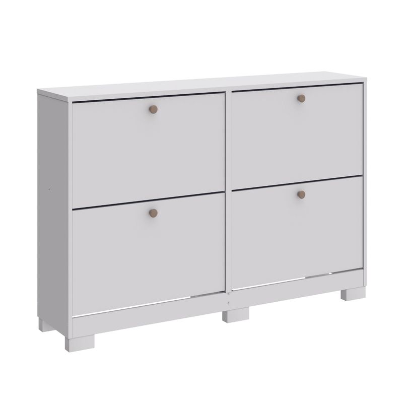 ONESSTA - Zapatera MDP 2 Nivel(es) 135x92x30 cm Blanco