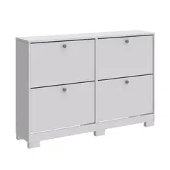 ONESSTA - Zapatera MDP 2 Nivel(es) 135x92x30 cm Blanco