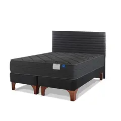 FLEX - Cama 2 Plazas Europea Black Grafito