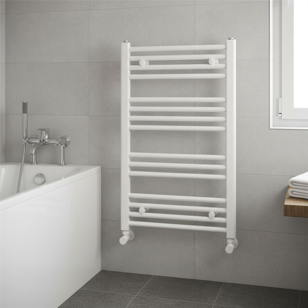 GENERICO - Toallero Acero Blanco 500x1600 mm