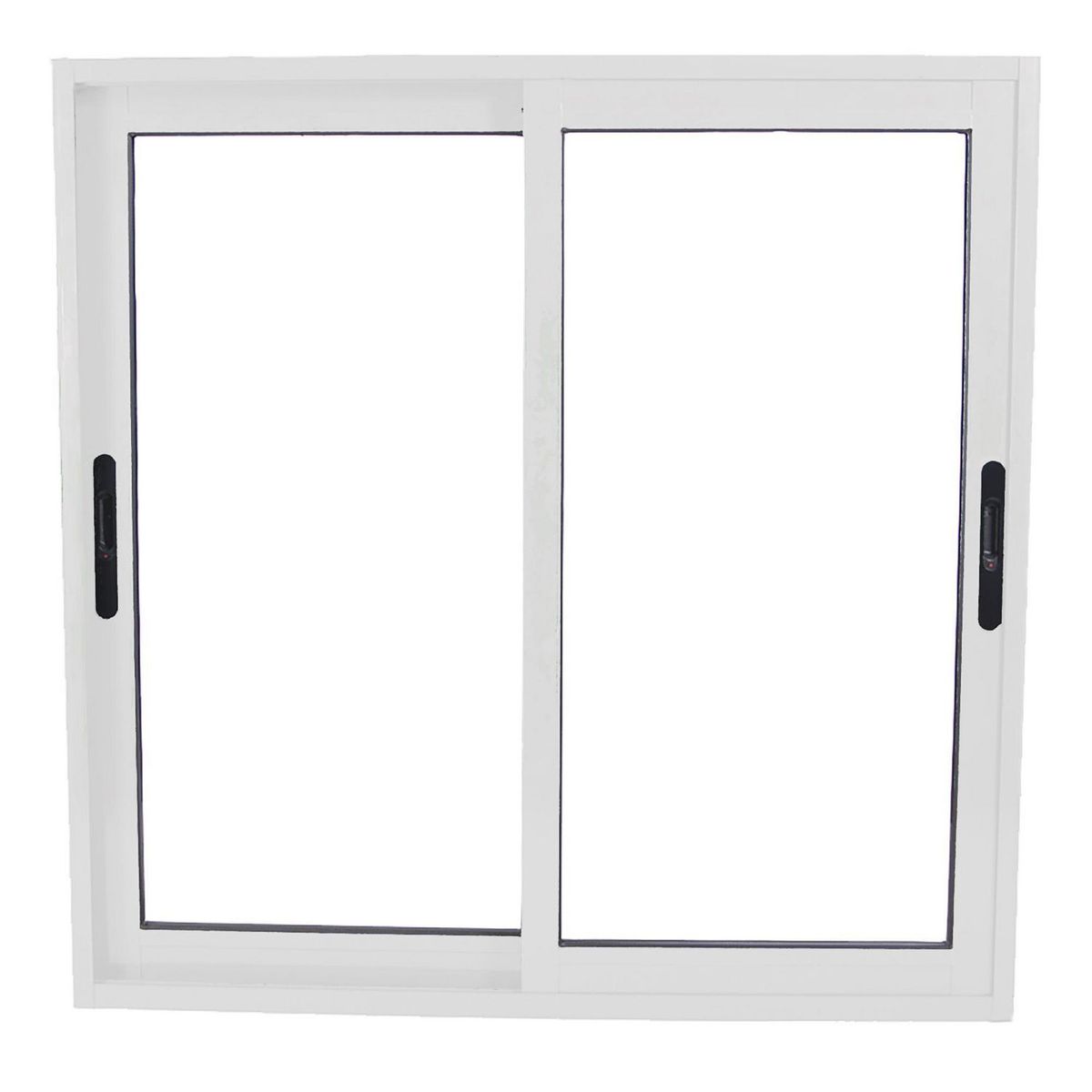 TERMOHOME - Ventana Aluminio Corredera 150x100 cm Vidrio Termopanel Blanco