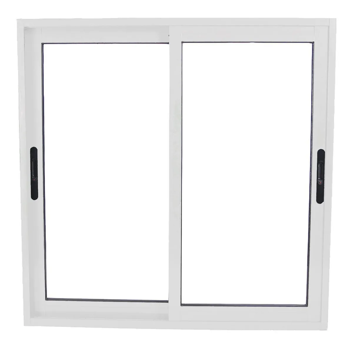 TERMOHOME - Ventana Aluminio Corredera 100x100 cm Vidrio Termopanel Blanco
