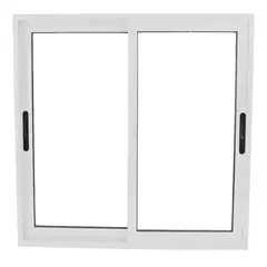 TERMOHOME - Ventana Aluminio Corredera 150x200 cm Vidrio Termopanel Blanco