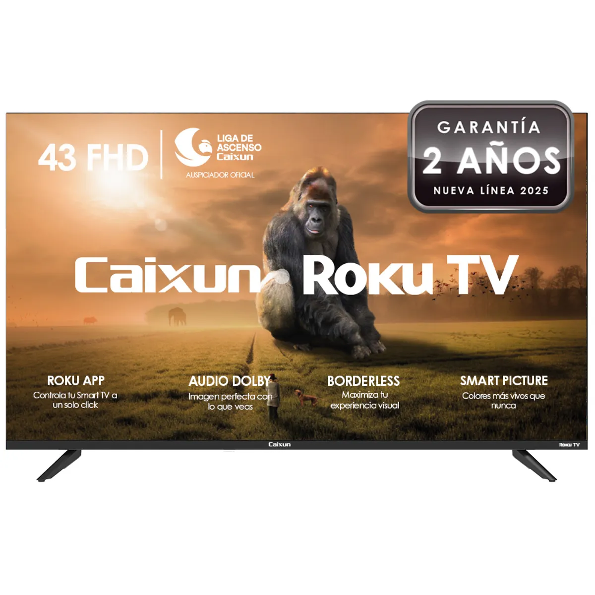 CAIXUN - Smart TV LED 43 " Full HD C43V1FR Roku TV
