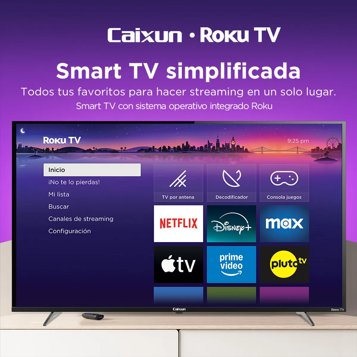CAIXUN - Smart TV LED 43 " Full HD C43V1FR Roku TV