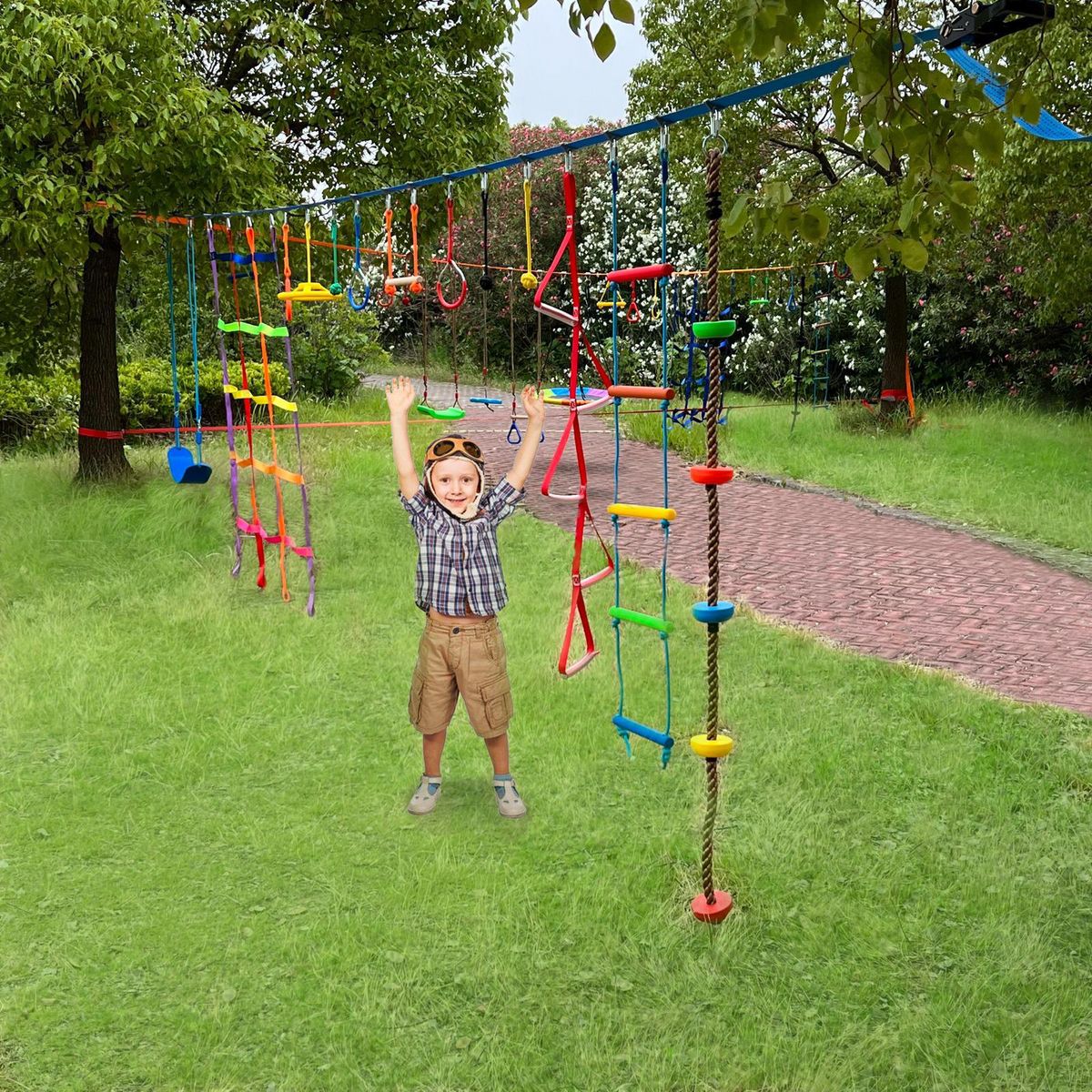 KIDSCOOL - Juego de obstaculos Ninja Kids