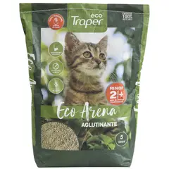 TRAPER - Arena Sanitaria para Gatos Ecológica de Maíz 5 L