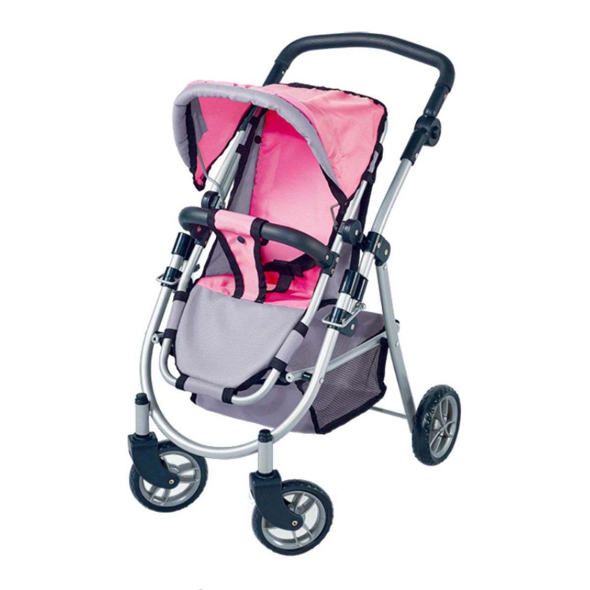 KIDSCOOL - Coche paseo de juguete para muñeca rosado