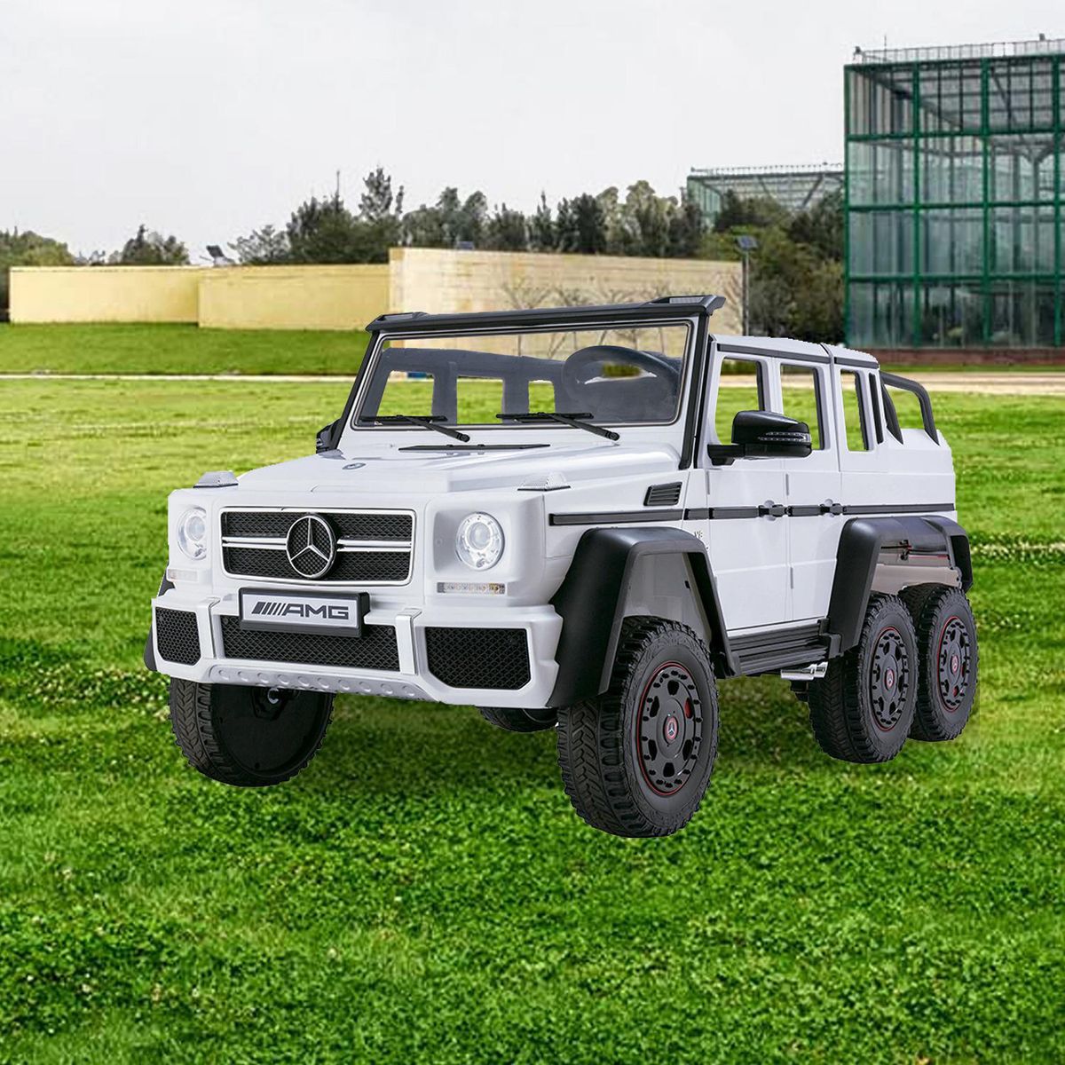 KIDSCOOL - Auto Mercedes6x6 blco G63 12V