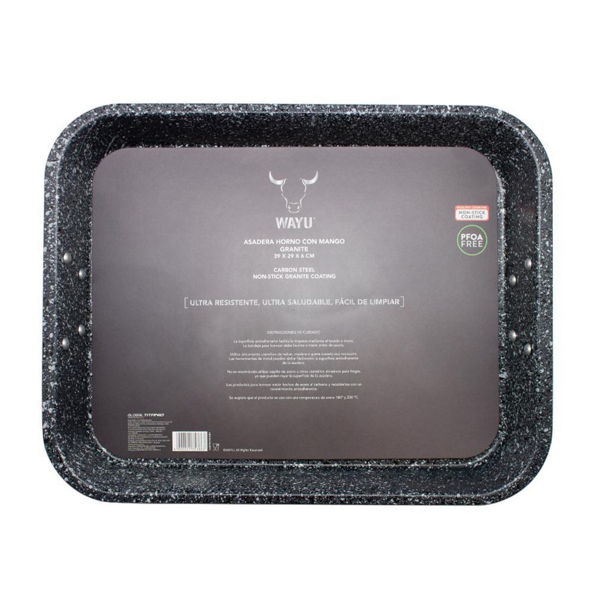 TITANIO - Asadera Horno C/Mango Antiadherente Wayu