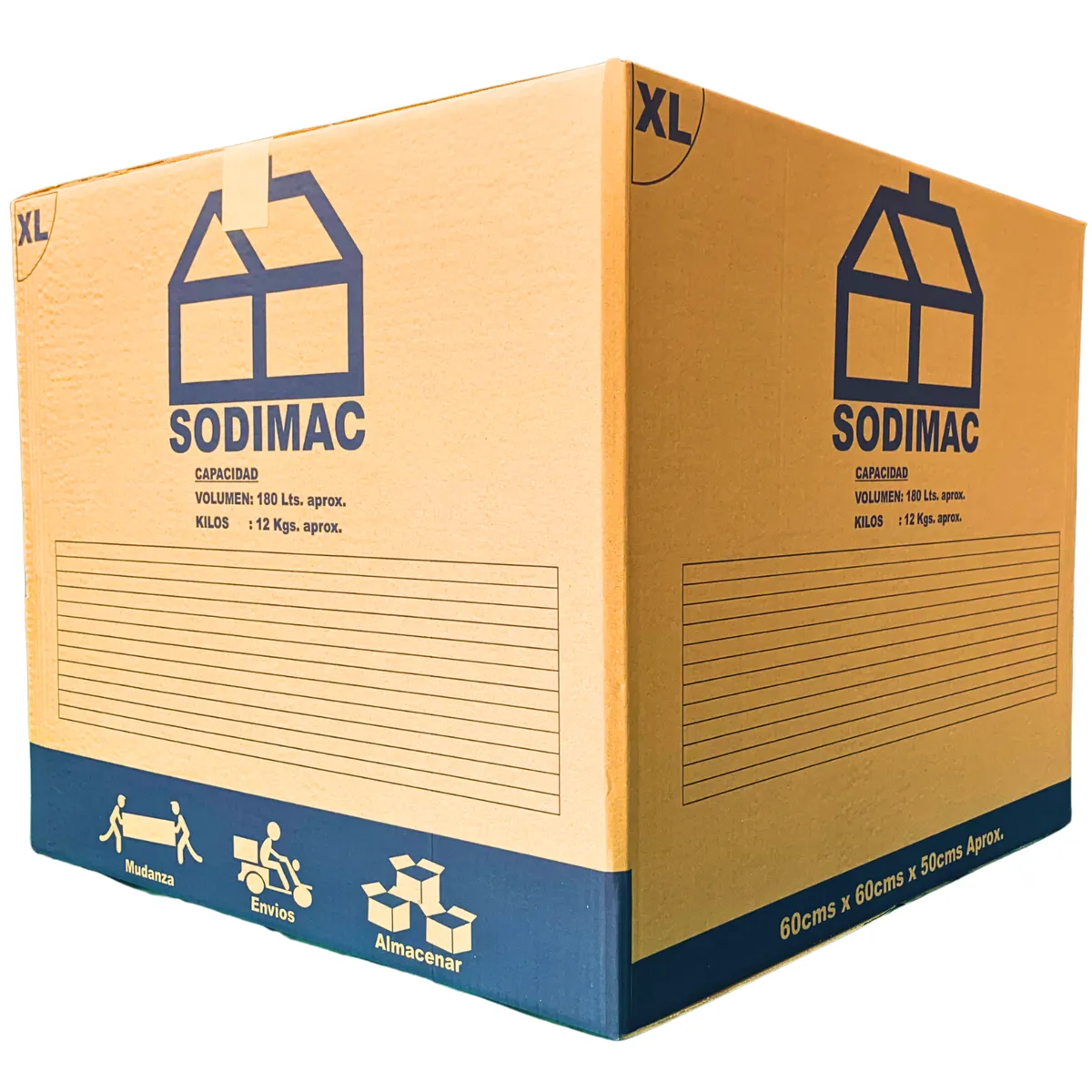 TOPEX - Caja carton 60x60x50 cm 1un