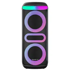 MASTER G - Parlante karaoke bluetooth 8" x2 80w rms ecualizador preestablecido zeus
