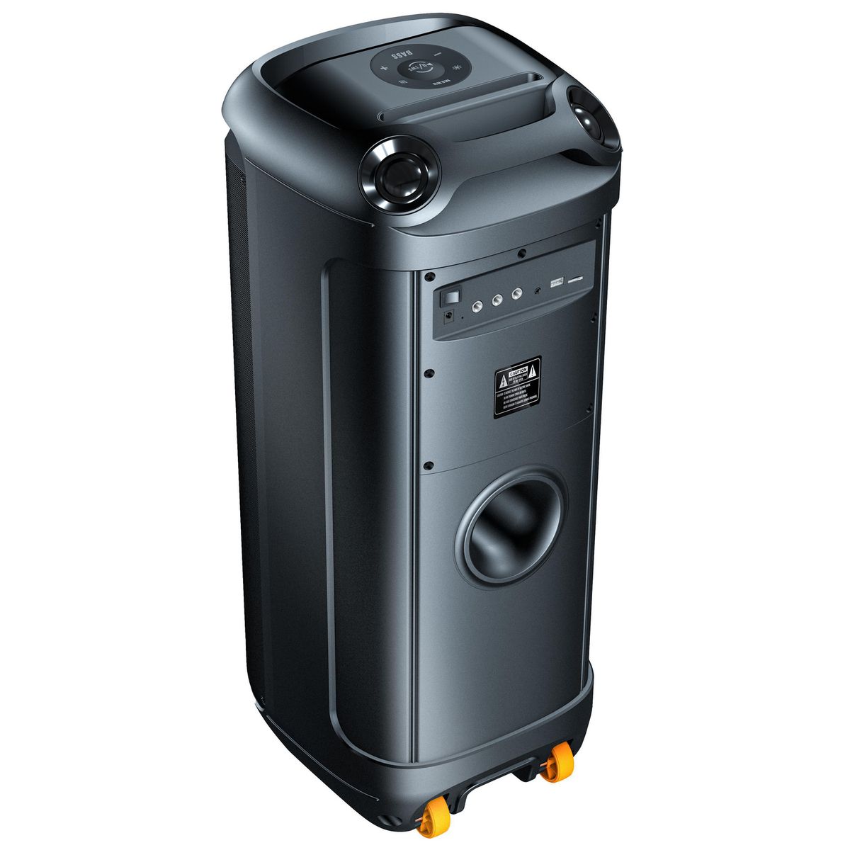 MASTER G - Parlante karaoke bluetooth 8" x2 80w rms ecualizador preestablecido zeus