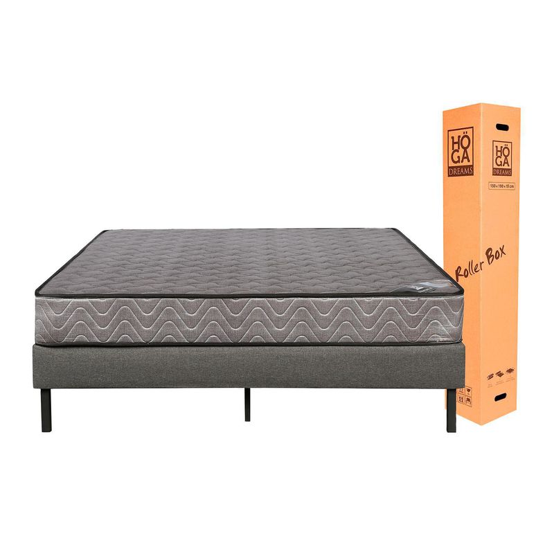 HOGADREAMS - Cama Europea Koppla 2 plazas Gris