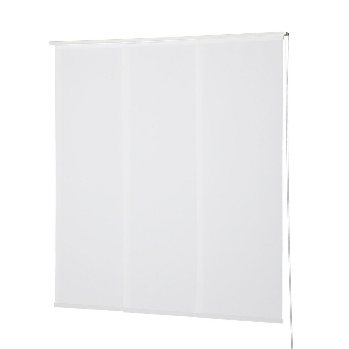 VIEWTEX - Kit de 3 paneles japoneses riel blanco