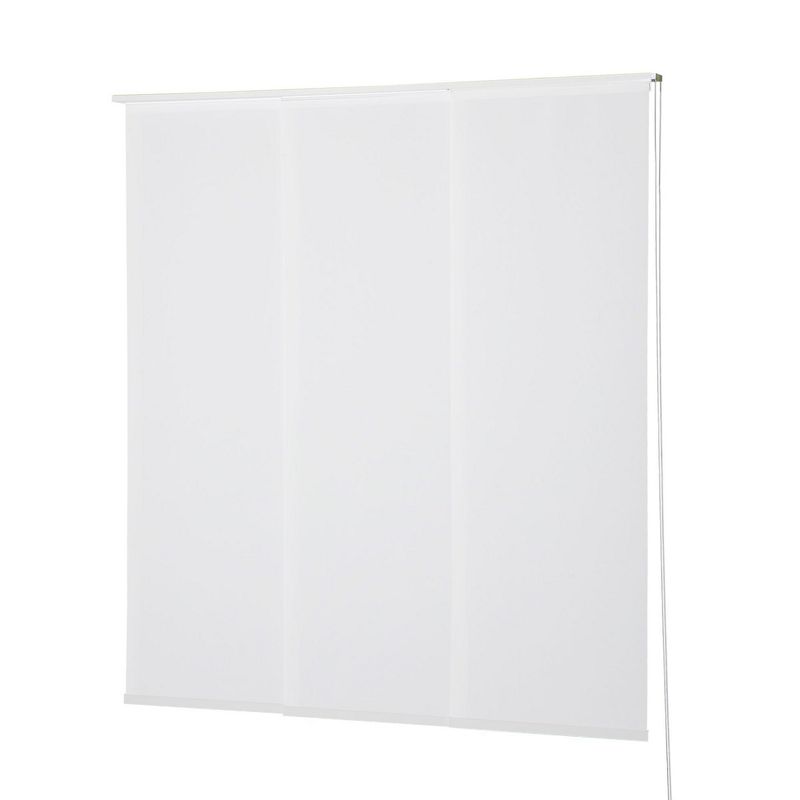 VIEWTEX - Kit de 3 paneles japoneses riel 144x270 blanco