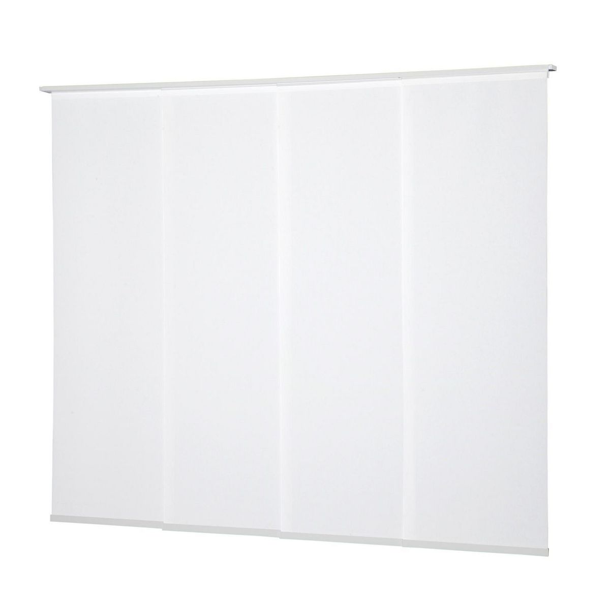 VIEWTEX - Kit de 4 paneles japoneses riel 191x270 blanco
