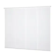 VIEWTEX - Kit de 4 paneles japoneses riel 191x270 blanco