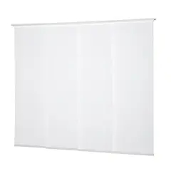 VIEWTEX - Kit de 4 paneles japoneses riel 191x270 blanco