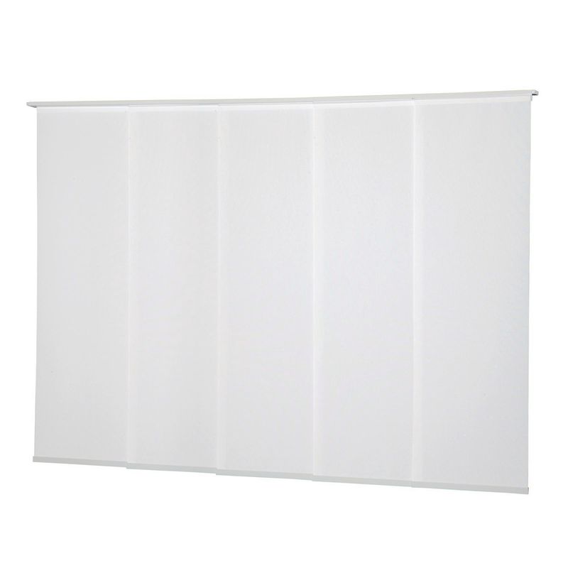 VIEWTEX - Kit de 5 paneles japoneses riel 238x270 blanco