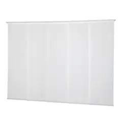 VIEWTEX - Kit de 5 paneles japoneses riel 238x270 blanco