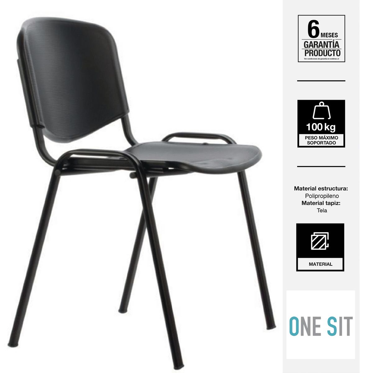ONE SIT - Silla Visita Novaiso Negro