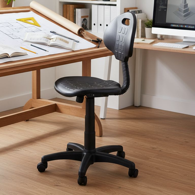ONE SIT Silla Escritorio Ergonómica Tulip Negro