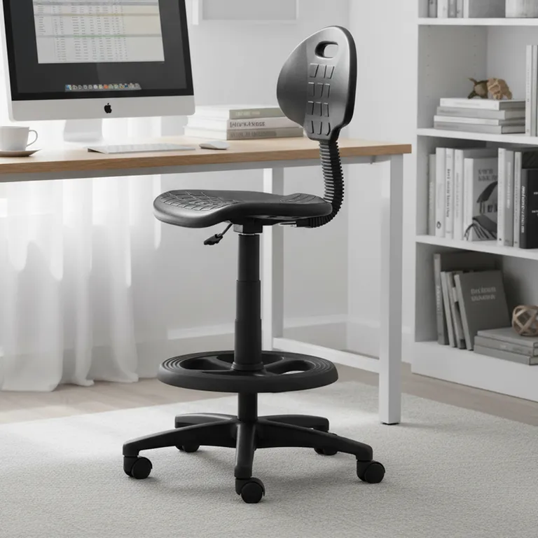 ONE SIT Silla Escritorio Cajero Tulip Negro