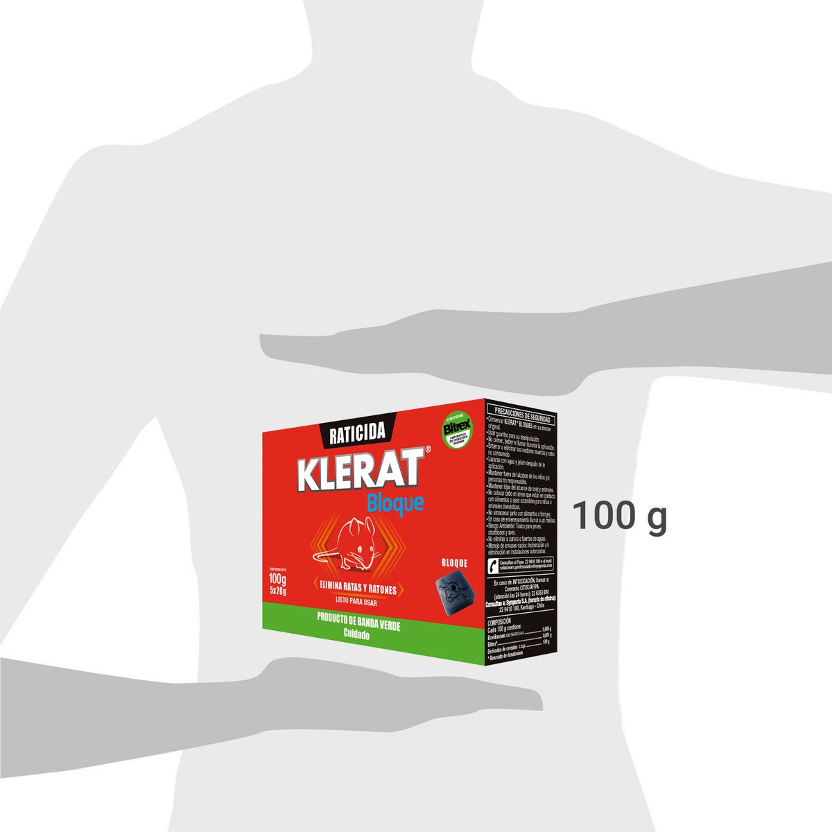 KLERAT - Raticida en bloque 100 gr