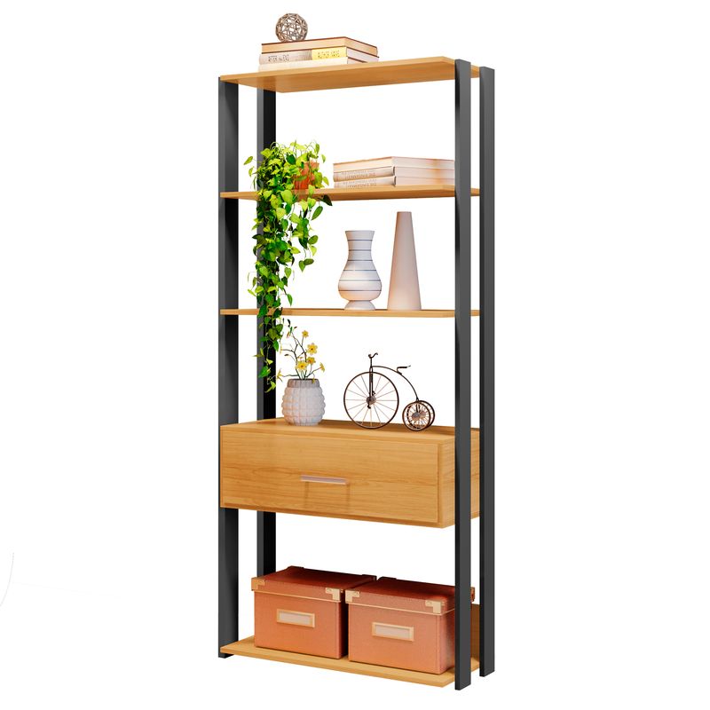 DI PORETTI - Librero Emocao MDF 3 Nivel(es) 75.5x184x34 cm Gris
