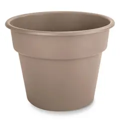 CASA BONITA - Macetero de Plástico 17.1x13.4 cm Taupe