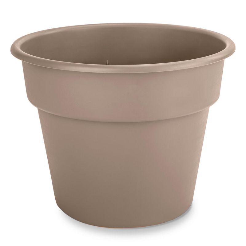 CASA BONITA - Macetero de plástico n°6 17 cm taupe
