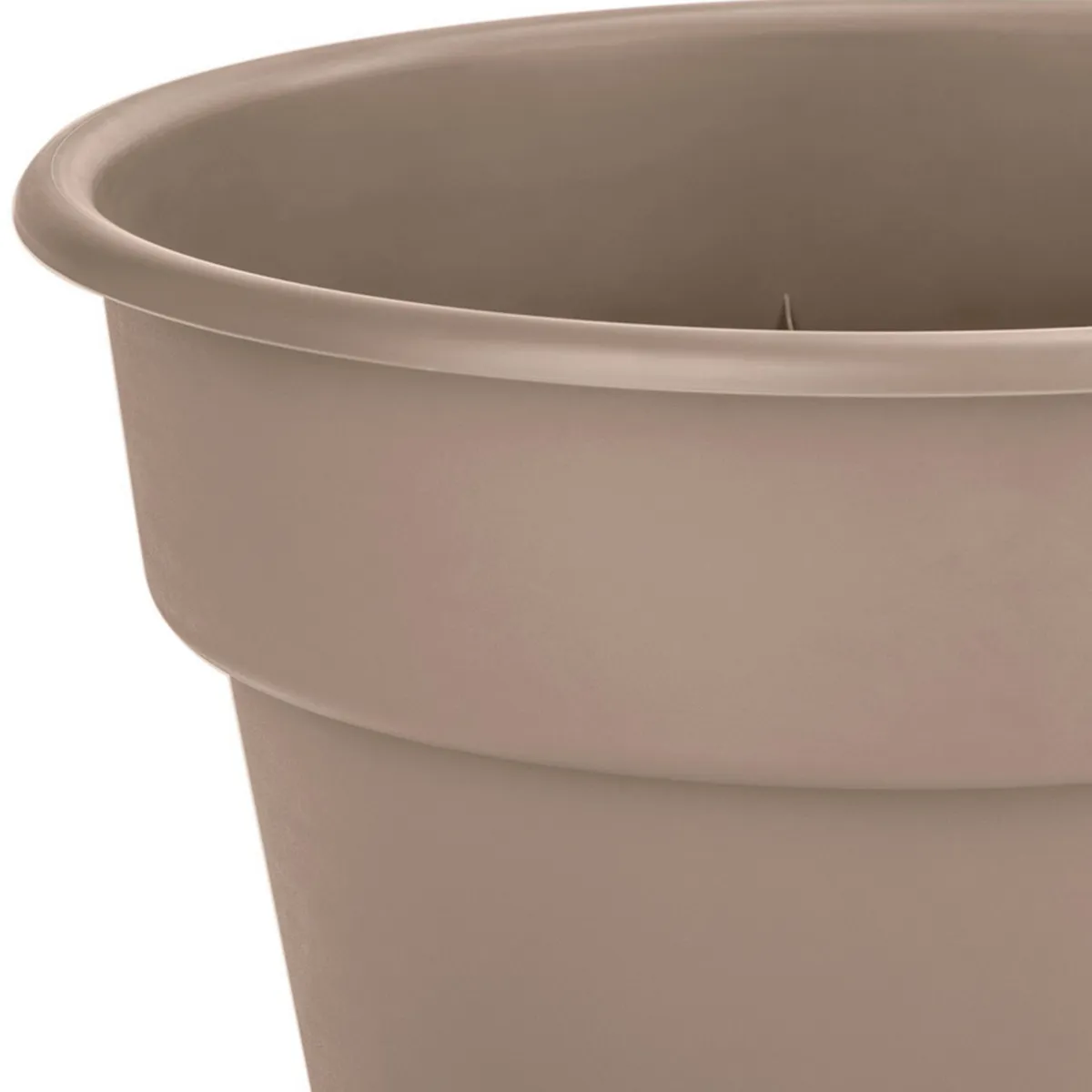 CASA BONITA - Macetero de Plástico 17.1x13.4 cm Taupe
