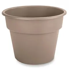 CASA BONITA - Macetero de Plástico 22.8x17.8 cm Taupe