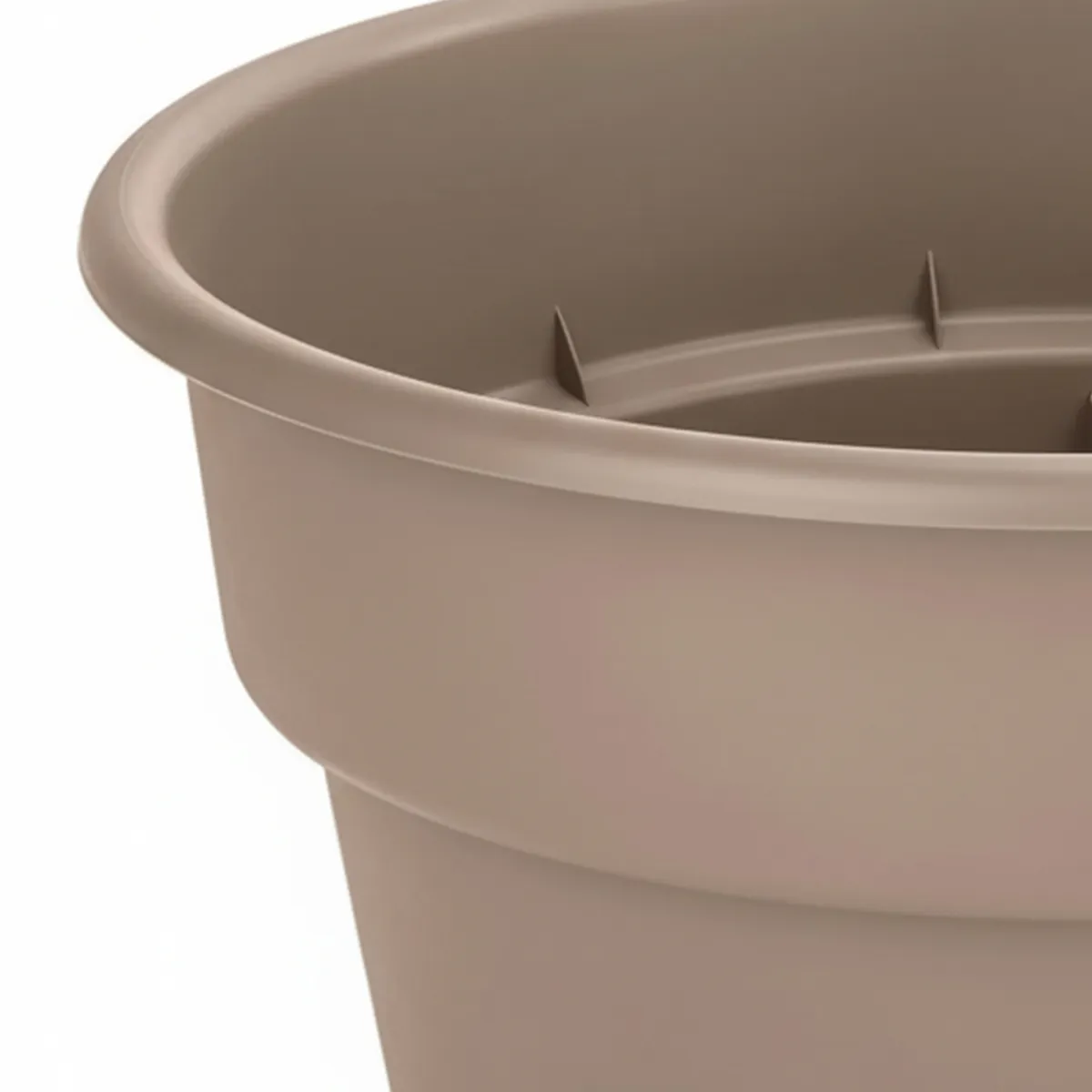 CASA BONITA - Macetero de Plástico 39.8x31 cm Taupe