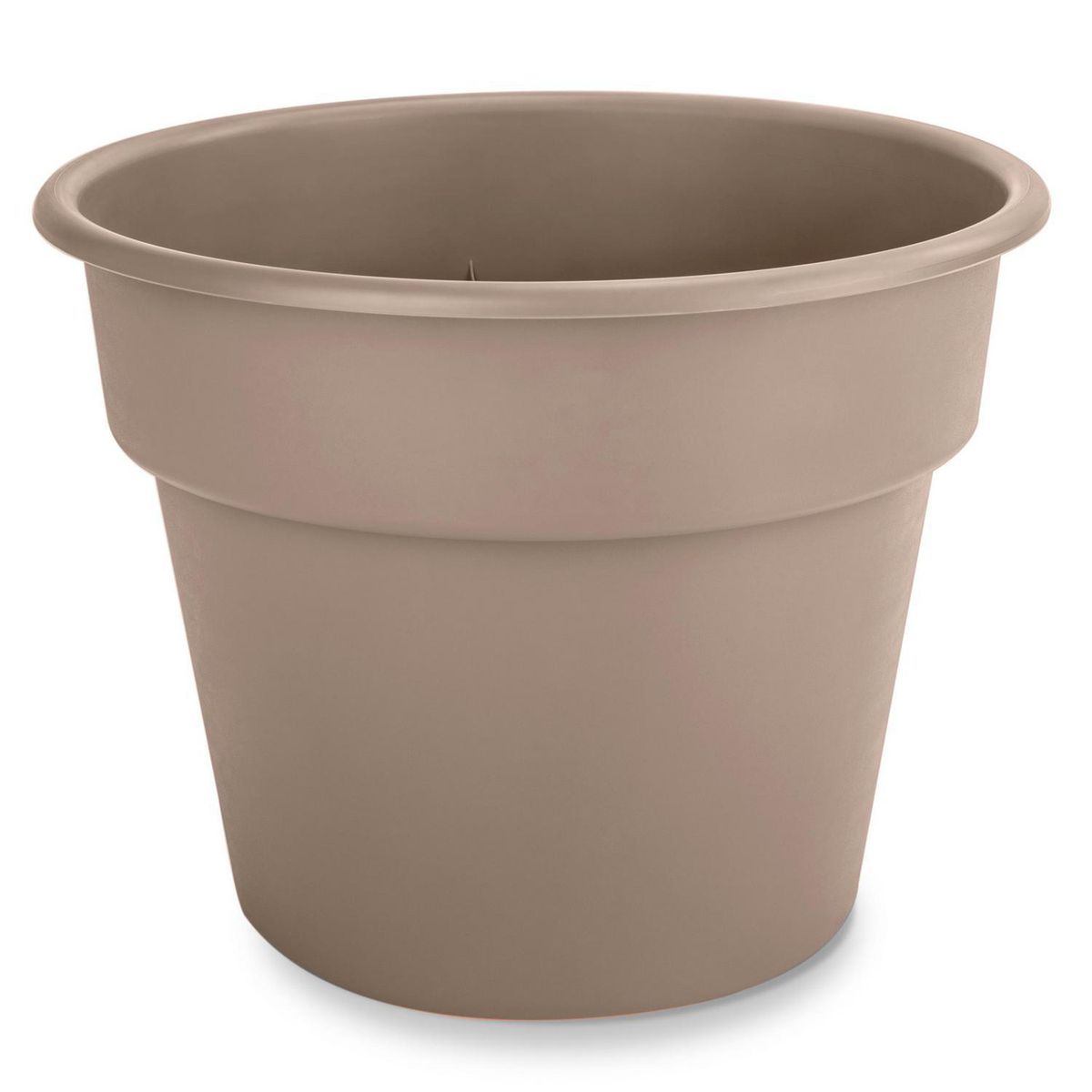 CASA BONITA - Macetero de Plástico 28.4x22.2 cm Taupe